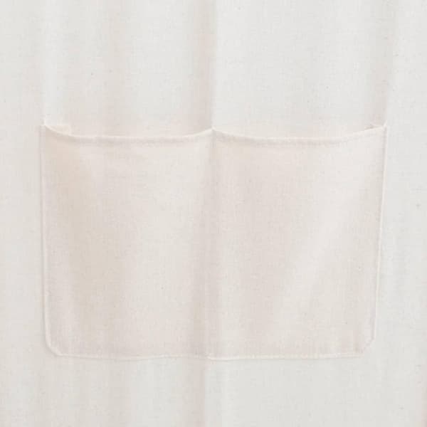 vidaXL Romdeler 5 paneler krem 200x170x4 cm stoff