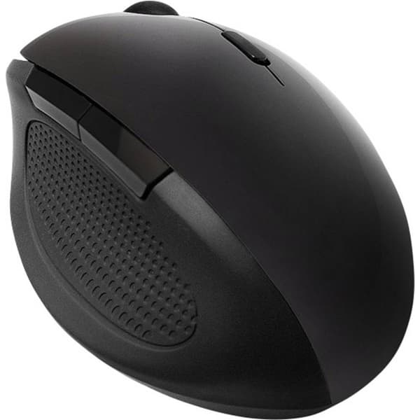 LogiLink ID0139 Ergonomisk mus Trådlös Optisk Svart 6 Knappar 1600 dpi Ergonomisk Svart