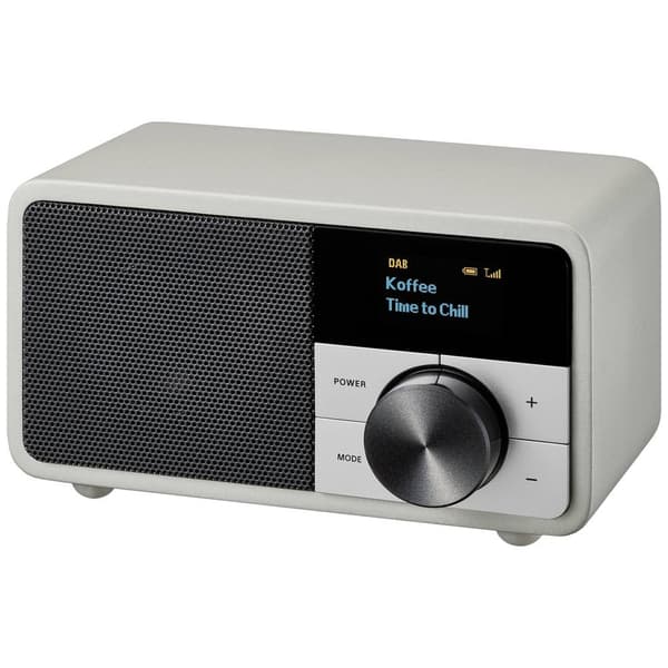 Bordsradio Sangean Genuine Mini DDR-7 DAB+, FM Silver