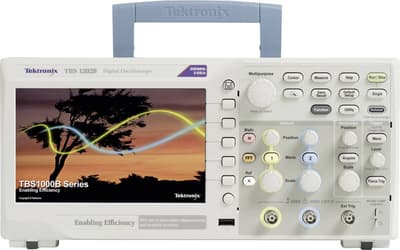 Tektronix TBS1202B Digitalt-oscilloskop 200 MHz 2-kanals 2 GSa/s 2.5 kpts 8 Bit Digital hukommelse (DSO)