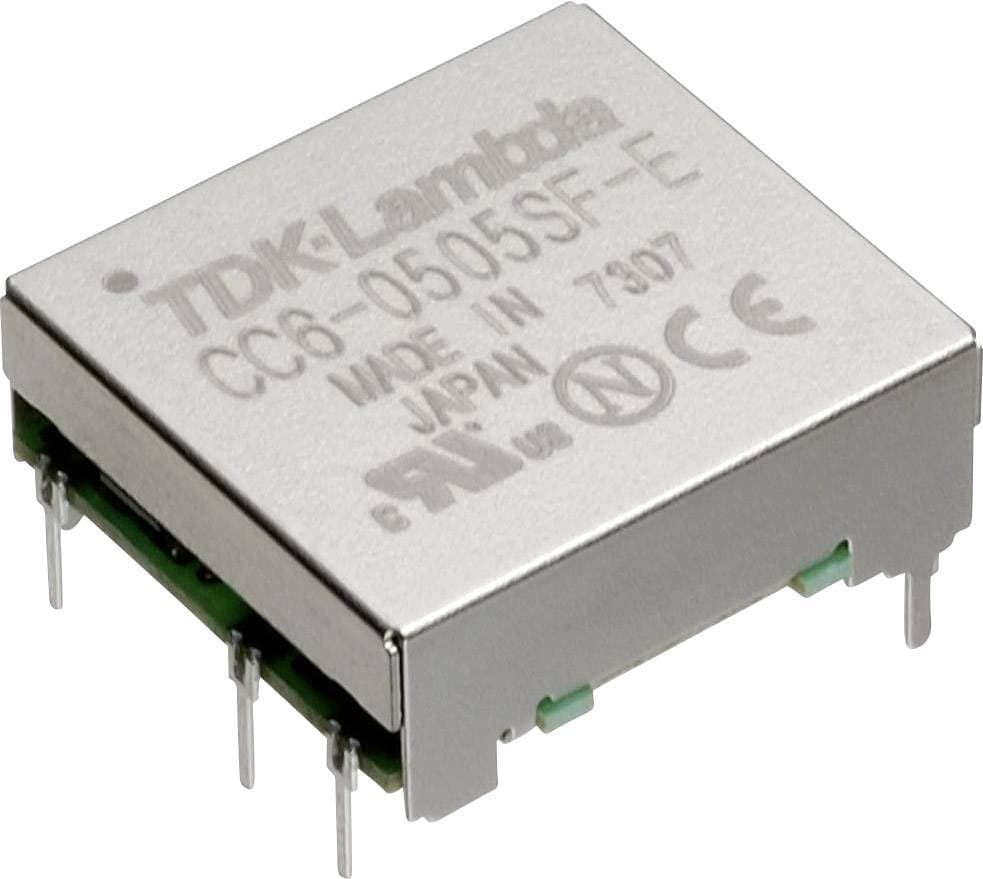 TDK-Lambda CC-6-4812DF-E DC/DC-omformer, print 48 V/DC -12 V/DC, 12 V/DC, 15 V/DC 0.25 A 6 W Antal udgange: 2 x