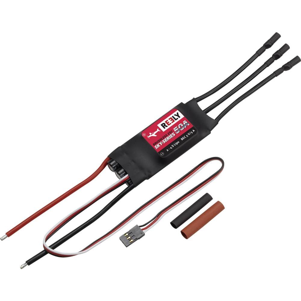 Reely Sky-Series 50A-UBEC Modelfly brushless flyveregulator Udholdenhed (maks.): 65 A