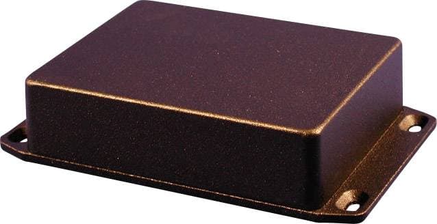Hammond Electronics 1590WBXFLBK Universalkabinet 254 x 70 x 49.5 Aluminium Sort (RAL 9005) 1 stk