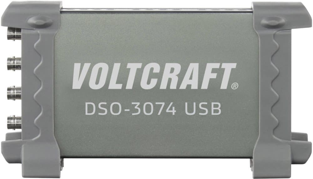 VOLTCRAFT DSO-3074 USB-oscilloskop 70 MHz 4-kanals 250 MSa/s 16 kpts 8 Bit Digital hukommelse (DSO), Spectrum-analysator