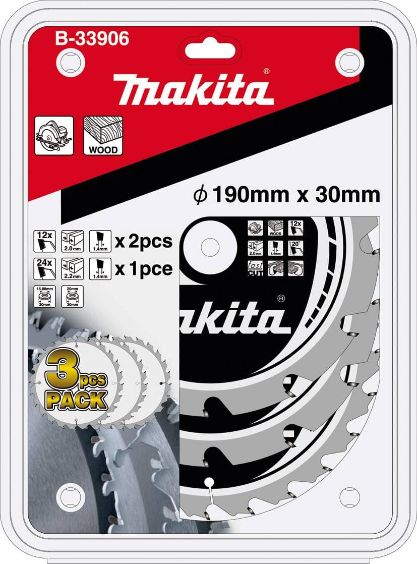 Makita B-33906 Rundsavblad Sæt 190 x 30 x 1.4 mm 1 Set