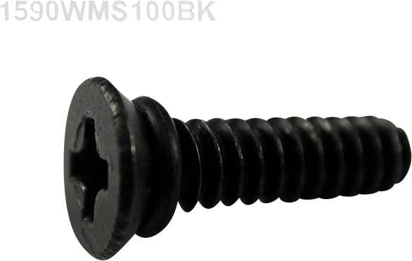 Hammond Electronics 1590WMS100BK Reserveskrue Rustfrit stål Sort 100 stk