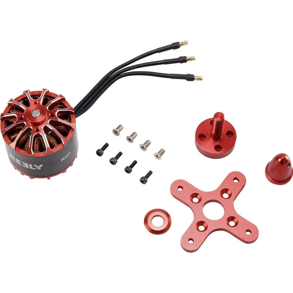 Reely R60 Modelfly brushless elektrisk motor kV (omdr./min. per volt): 510 Vindinger (turns): 4