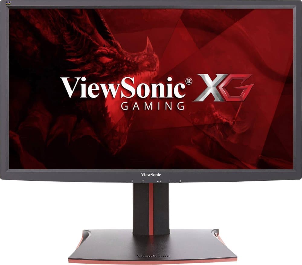 Viewsonic XG2401 LED-skærm 61 cm (24 tommer) Energiklasse B (A+ - F) 1920 x 1080 pix Full HD 1 ms HDMI, DisplayPort, USB, Hovedtelefoner-tilslutning TN LED