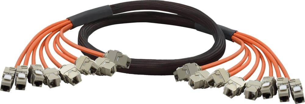 Renkforce RJ45 Netværk Tilslutningskabel CAT 6A S/FTP 10.00 m Orange forgyldte stik, Flammehæmmende, Halogenfri