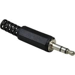 TRU COMPONENTS Jack-stik 3,5 mm Stik, lige Poltal: 3 Stereo Slv 100 stk