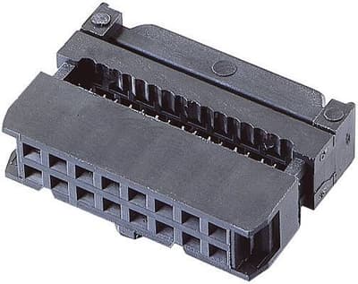 TRU COMPONENTS Pole-stikforbindelse med trækaflastning Rastermål: 2.54 mm Samlet antal poler: 8 Antal rækker: 2 100 stk