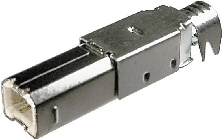 Selvkonfetionerende USB B-stik Stik, lige USB B TRU COMPONENTS Indhold: 100 stk