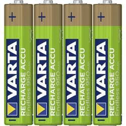 Varta Endless Ready to Use Genopladeligt AAA-batteri NiMH 950 mAh 1.2 V 4 stk