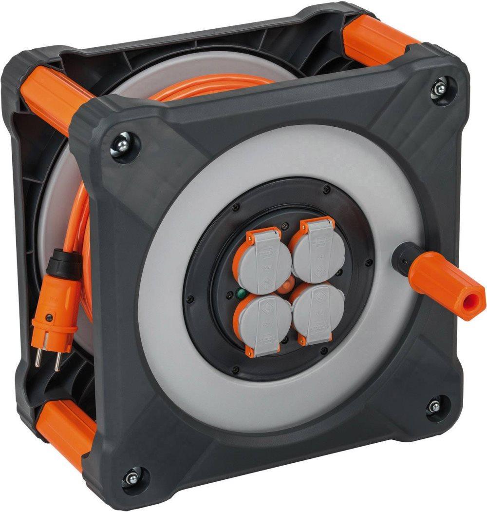 Brennenstuhl 9201500200 Kabeltromle 50.00 m Orange Schuko-stik