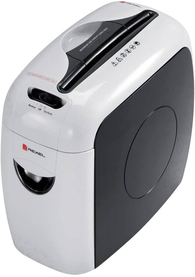 Rexel Style Makulator Partikelsnit 4 x 35 mm 7.5 l Arkantal (max.): 6 Sikkerhedstrin (makulator) 4 Makulerer også Papirclips, Hæfteklammer, Kreditkort