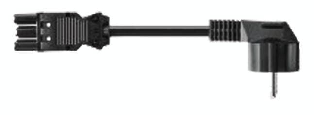 Bachmann 375.079 Tilslutningsledning Sort 2.00 m