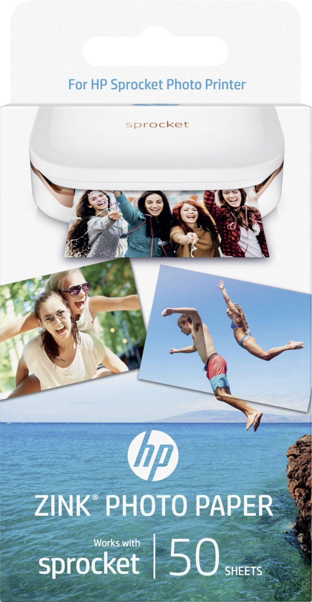 HP ZINK PHOTO PAPER 1DE37A Fotoprinter fotopapir 50 Blad