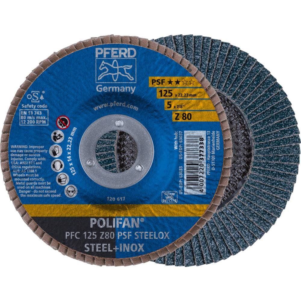 PFERD 67768125 POLIFAN-stjernefjederskive PFC 125 Z 80 PSF STEELOX Diameter 125 mm 10 stk