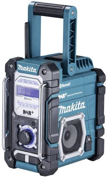 Byggepladsradio Makita DMR112 DAB+, FM stænkvandsbeskyttet Turkis, Sort