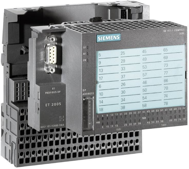 Siemens 6ES7151-1CA00-1BL0 ET 200S Compact SPS-styringsmodul 24 V/DC