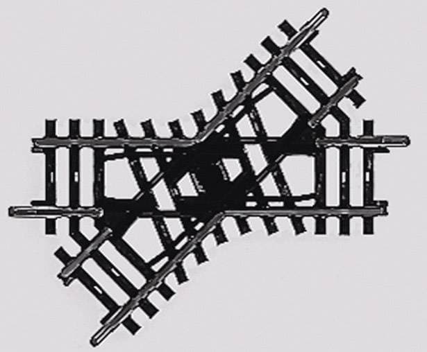 2258 H0 Märklin K-spor (uden ballast) Kryds 90 mm 45