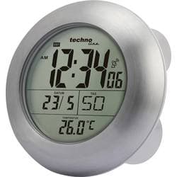 Techno Line WT 3000 Radio Vægur 17.2 cm x 5.4 cm Slv Badeværelse/vådrum egnet