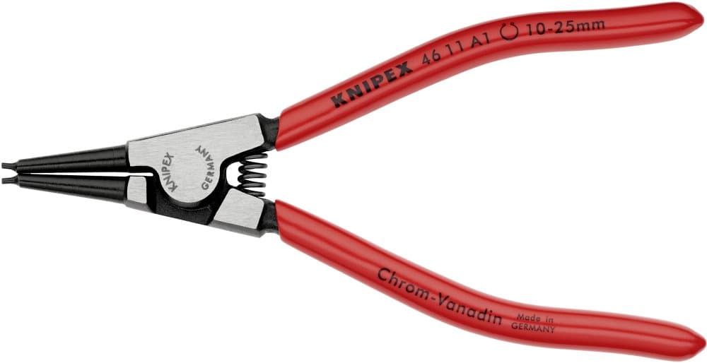 Knipex 46 11 A1 Seegeringtang Passer til Udvendige ringe 10-25 mm Spids form lige