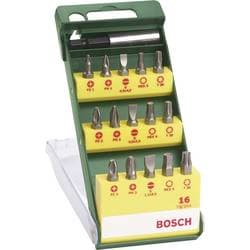 Bosch Accessories Promoline 2607019453 Bitsæt 15 dele Kærv, Krydskærv Phillips, Krydskærv Pozidriv, Torx, Unbrako