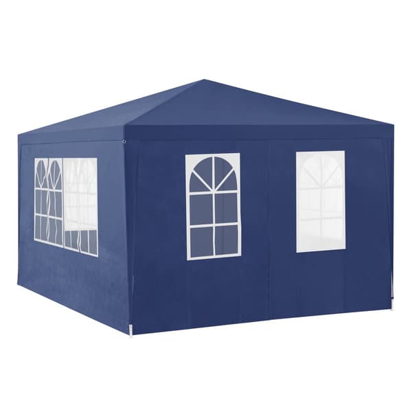[casa.pro]® Trädgårdspaviljong-Partytält-400x300x255cm-hopfällbar-mörkblå-vattentät