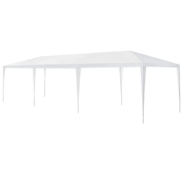 [casa.pro]® Havepavillon - Partytelt - foldelig - vandtæt - 900x300x255cm - hvid