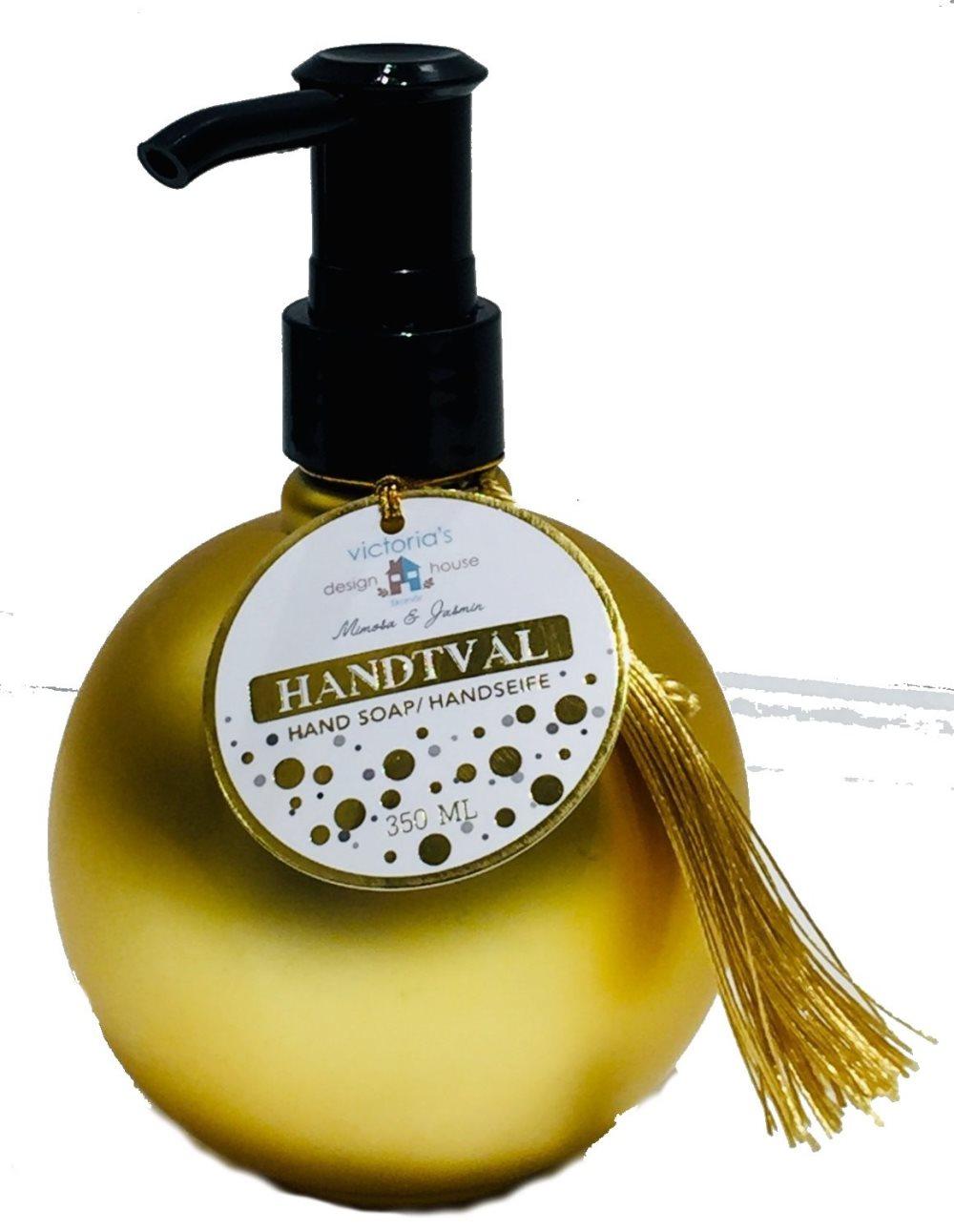 Sæbe med pumpe Royal matt guld 350 ml