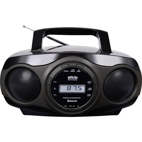 CD-radio Silva Schneider MPC 17.7 BT FM Svart, Grå