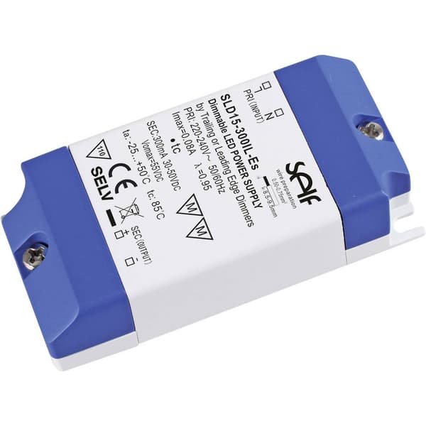 Self Electronics SLD15-350IL-ES LED driver Konstantström 14.7 W 350 mA 24 - 42 V/DC dimbar, Överspänning, Överbelastnin