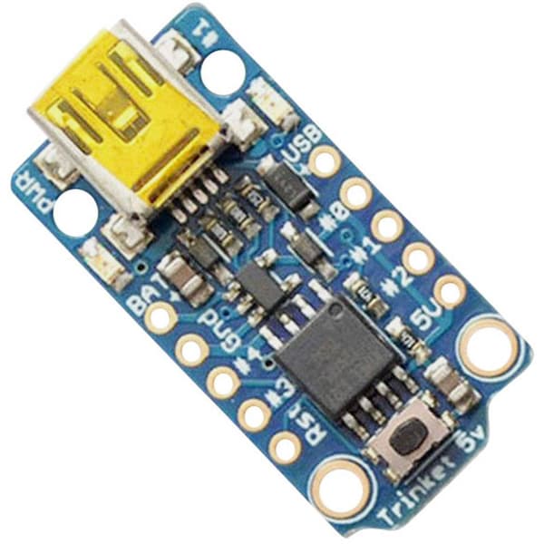 Adafruit 1501 Utvecklingskort Adafruit Trinket - Mini Microcontroller - 5V Logic AVR® ATtiny ATtiny85