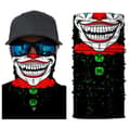 Miniatyrbild 1 av 2: Multifunktionell Bandana med Facemotiv - Skydd och Stil i Ett