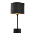 Miniatyrbillede 1 af 4: [lux.pro]® Bordlampe Deventer - 1xE14, max40W - 39x18cm - kobber / sort - grå-metal / flannel