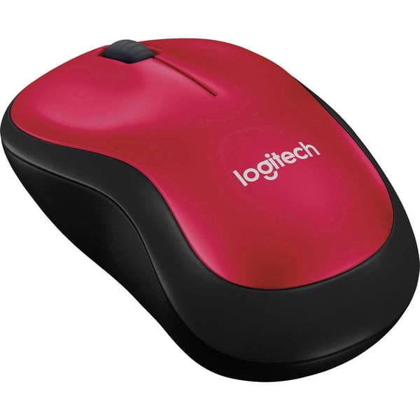 Logitech M185 WiFi mus Trådlös Optisk Röd 3 Knappar 1000 dpi