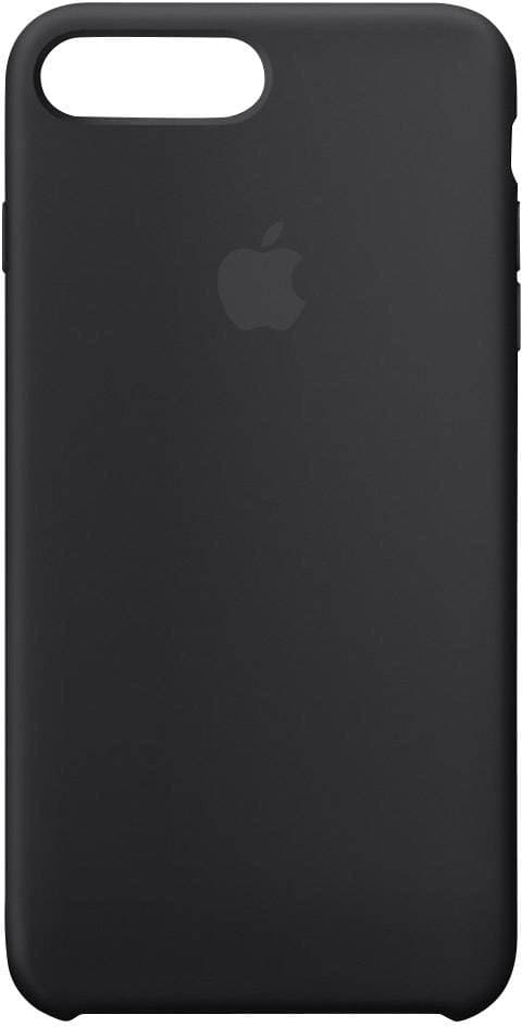 Apple Silicone Case Mobiltelefon backcover Apple iPhone 8 Plus, iPhone 7 Plus Sort
