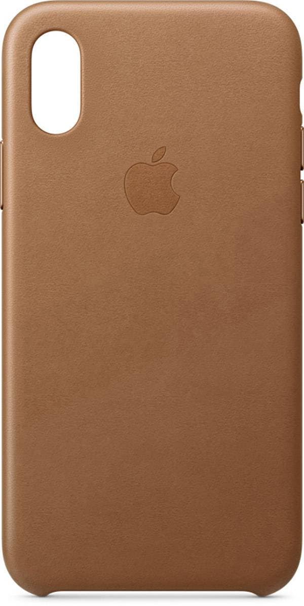 Apple Leder Case Mobiltelefon backcover Apple iPhone XS Saddelbrun