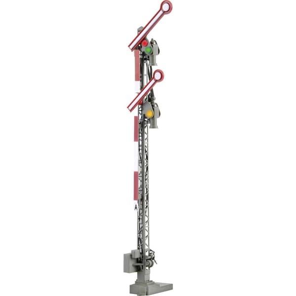 Viessmann Modelltechnik 4701 H0 Formsignal 2 blad, kopplad Huvudsignal Färdig modell