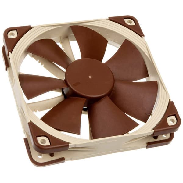 Noctua NF-F12 5V CPU-kylare fläkt Brun, Beige (B x H x D) 120 x 120 x 25 mm