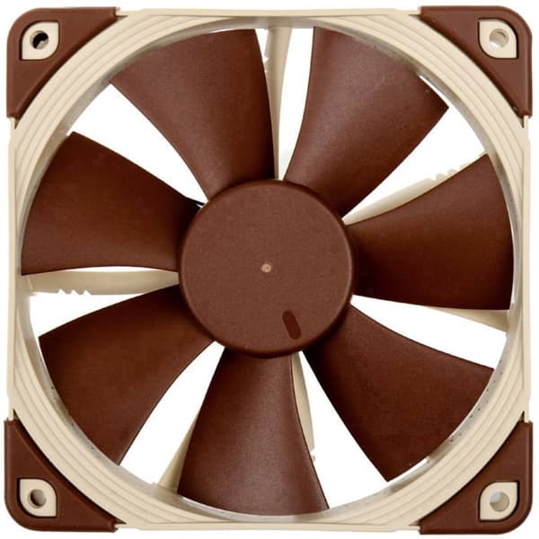 Noctua NF-F12 5V CPU-kylare fläkt Brun, Beige (B x H x D) 120 x 120 x 25 mm