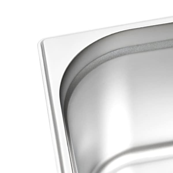 vidaXL gastronorm beholder 2 stk. GN 1/2 200 mm rustfrit stål