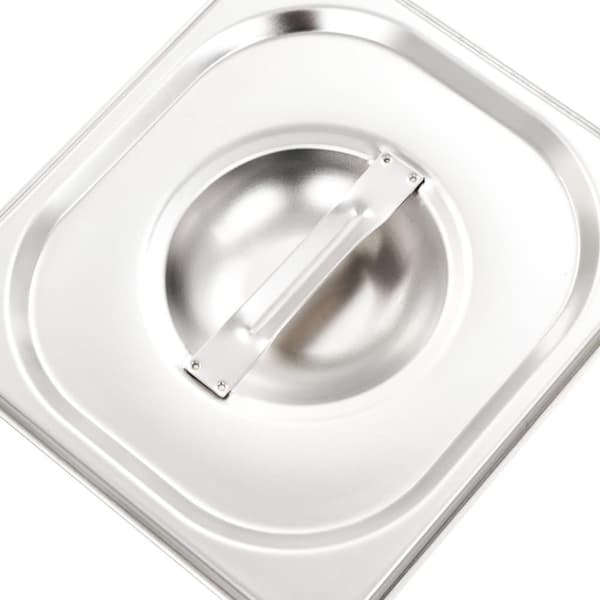 vidaXL Bradepandelåg til GN 1/6 rustfrit stål 8 stk.