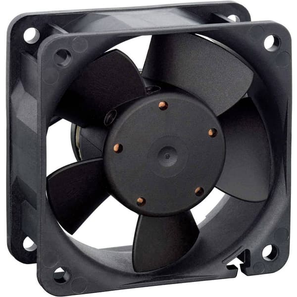EBM Papst 614 NH Axialfläkt 24 V/DC 43 m³/h (L x B x H) 60 x 60 x 25 mm Svart