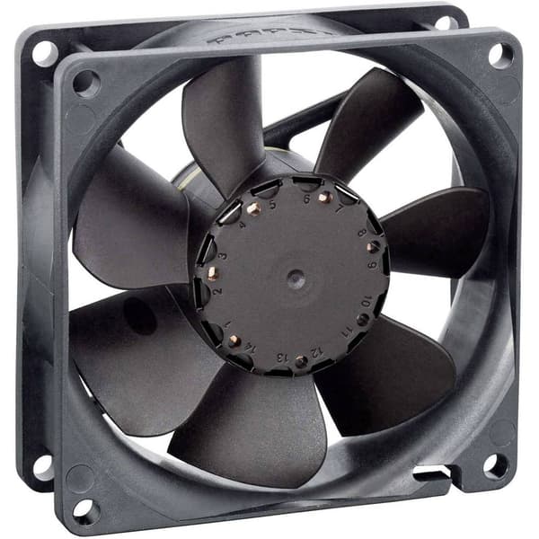 EBM Papst 8412N Axialfläkt 12 V/DC 65 m³/h (L x B x H) 80 x 80 x 25.4 mm
