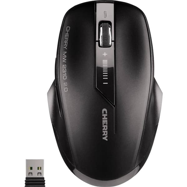 CHERRY MW2310 2.0 WiFi mus Trådlös Optisk Svart 6 Knappar 2400 dpi Svart
