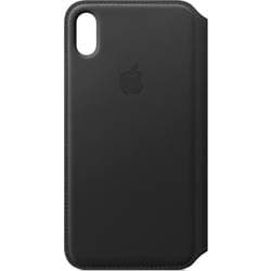 Apple Leder Folio Flip Case Apple iPhone XS Max Sort
