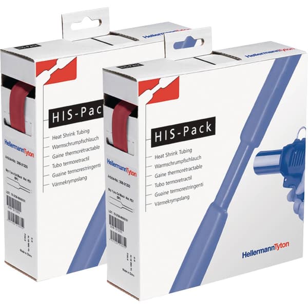 HellermannTyton 300-31272 Krympslang utan lim Röd 12.70 mm 6.40 mm Krympförhållande:2:1 5 m