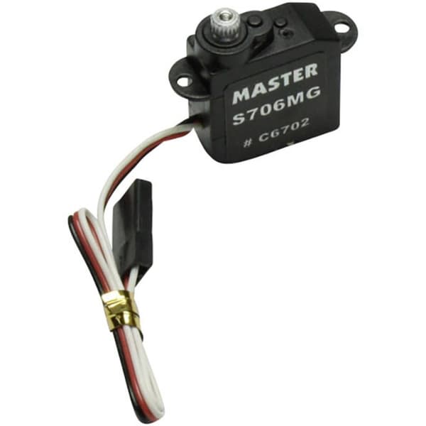 Master Modellbau Mini-Servo S706 MG Analog-servo Transmissionsmaterial: Titanium Instickssystem: Universal (Graupner/JR
